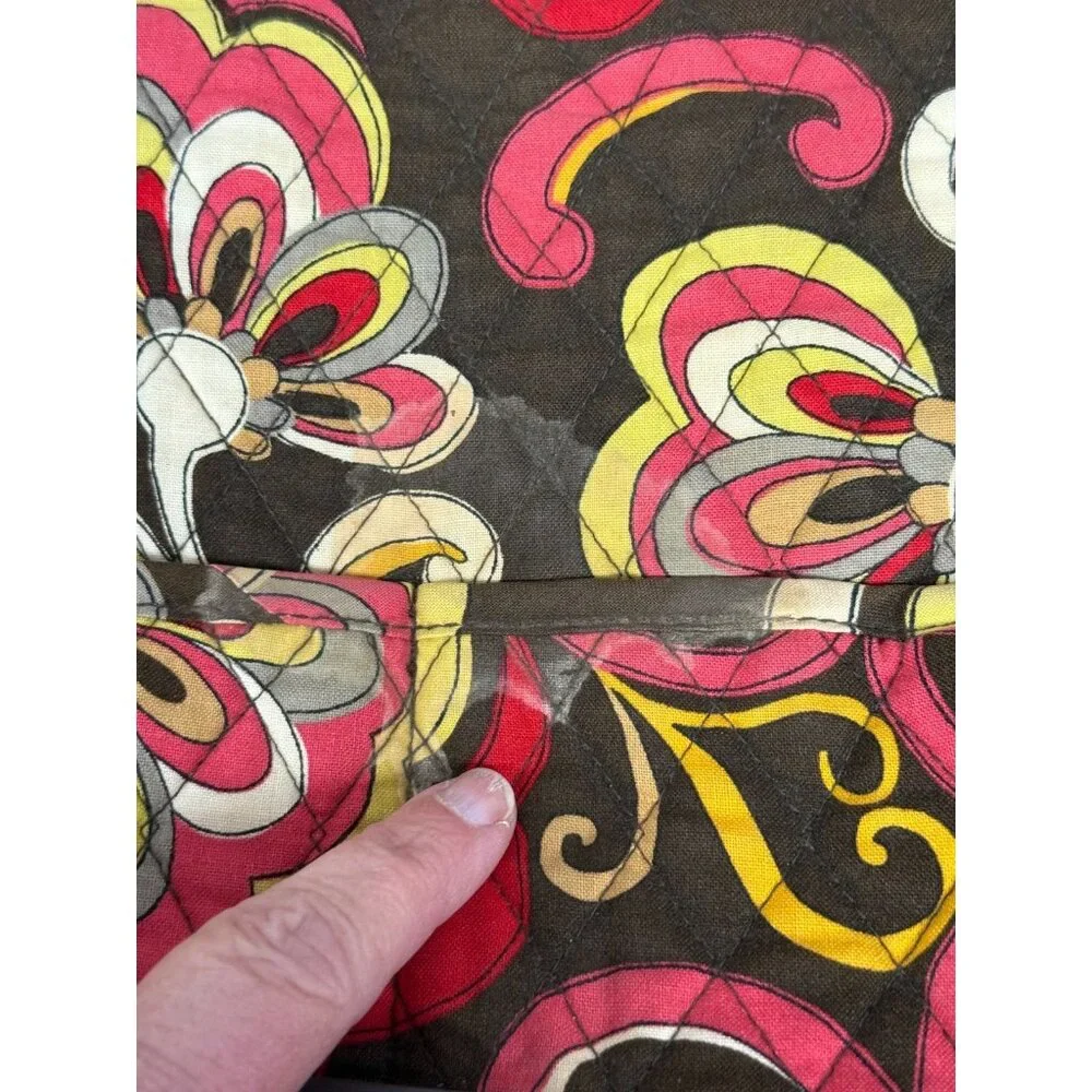Vera‎ Bradley Retired Puccini Fall Print Quilted Messenger Bag